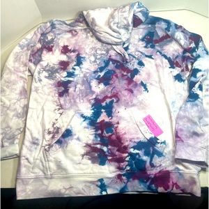 BNWT Ivory Ella Ice Dye Hoodie Oversized Large